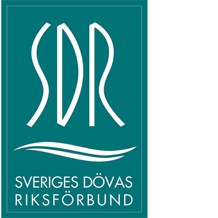 Logotyp för Sveriges dövas riksförbund